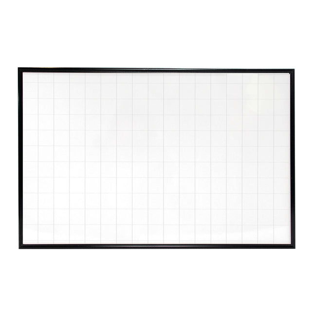 Tablero Acrílico Con Cuadrícula Marco Aluminio 60x80 cm | Artecma