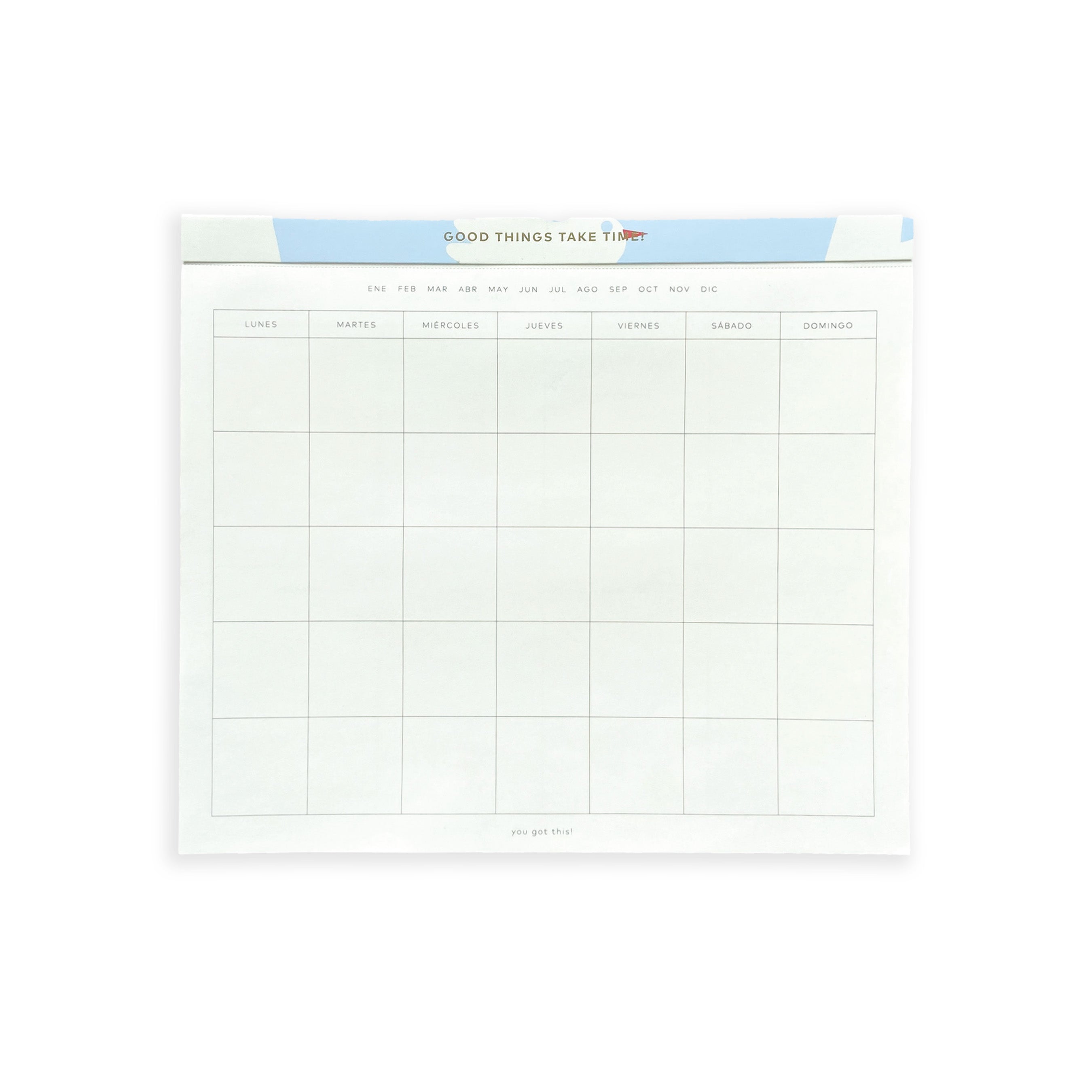 Planeador Toy tipo block diario sin fechas de 90 días con secciones de to do list, gratitud, línea de tiempo y notas.