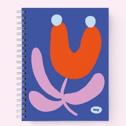 Cuaderno 5 Materias Floral Azul Toy