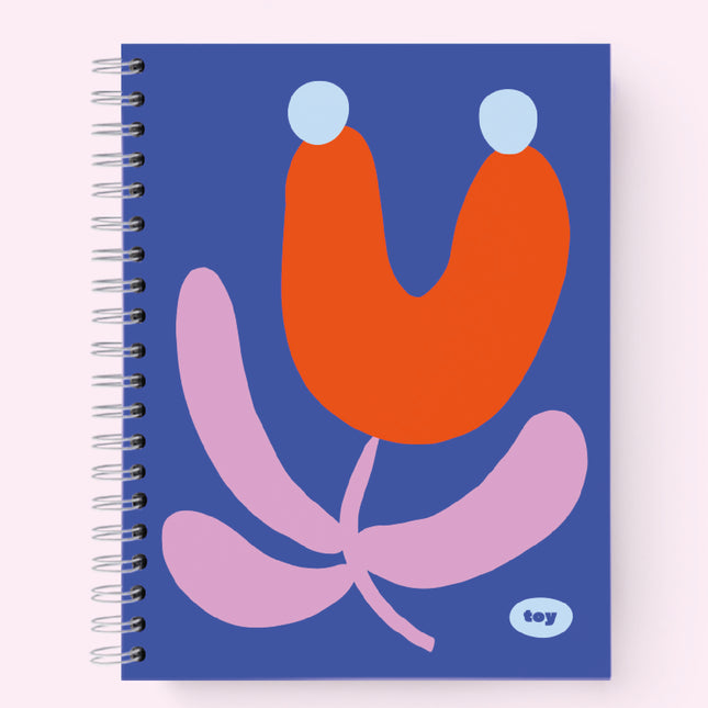 Cuaderno 5 Materias Floral Azul Toy