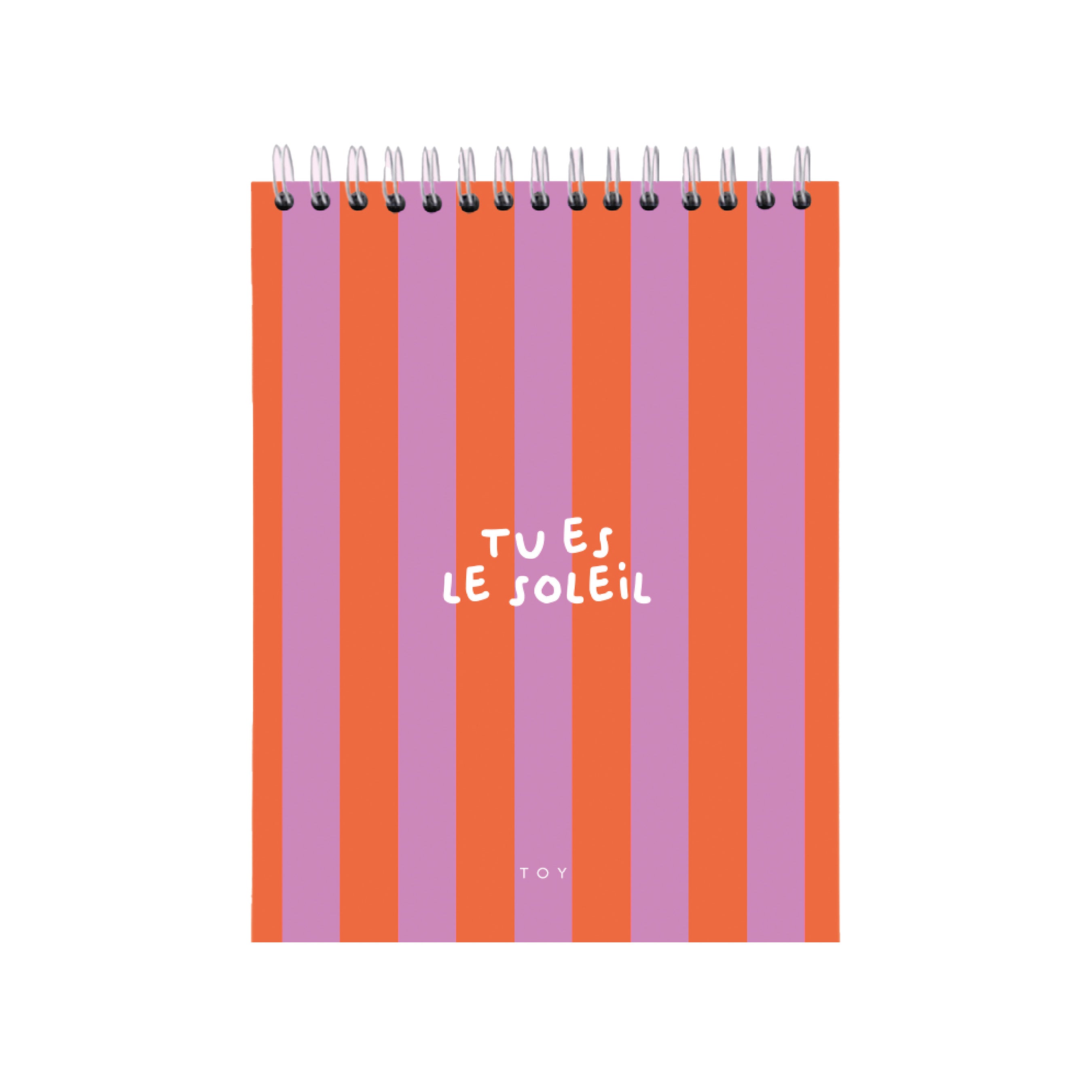 Sketchbook Tu Es Le Solei Rayas Toy
