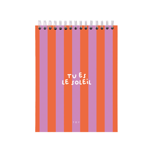 Sketchbook Tu Es Le Solei Rayas Toy