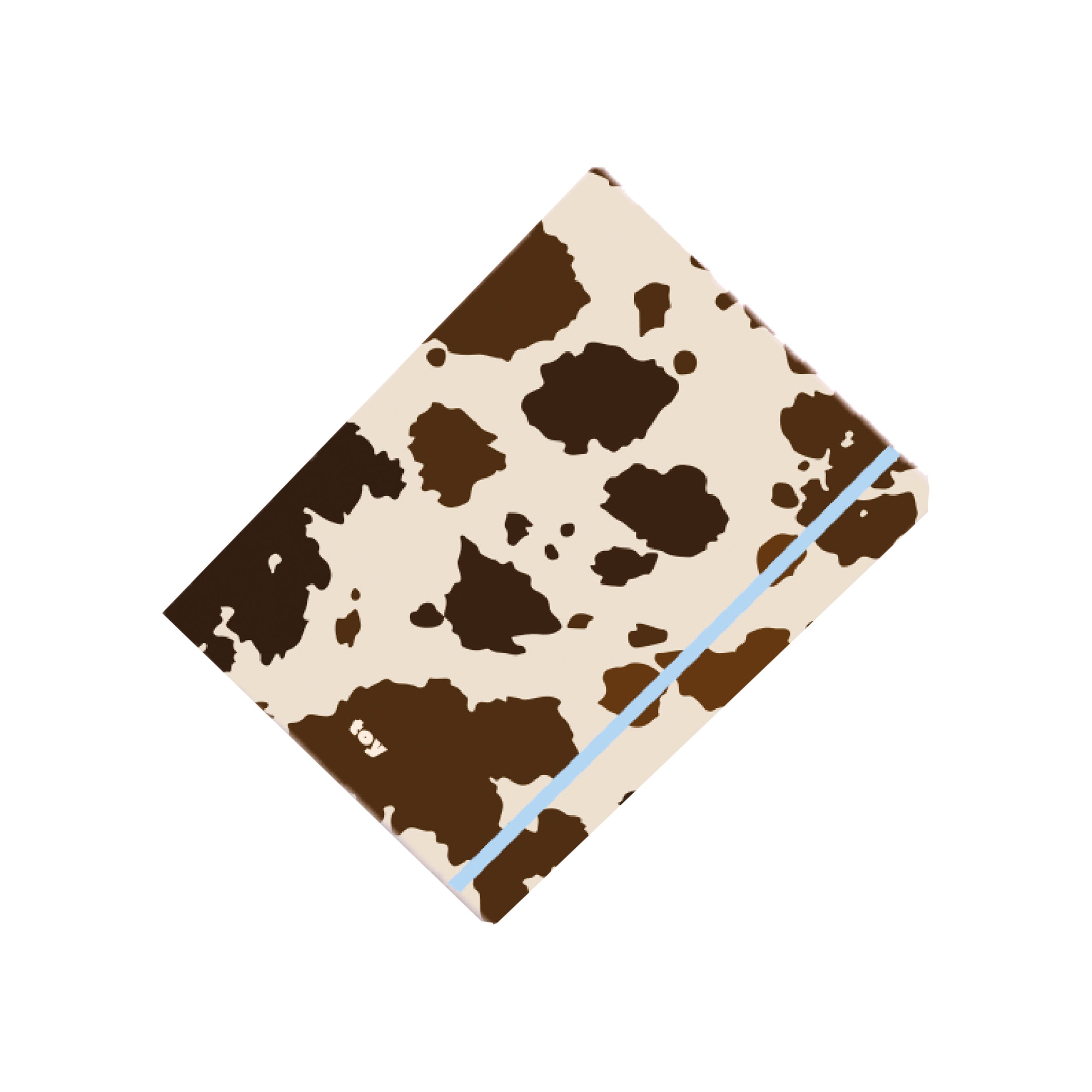 Libreta de puntos Cow Print Toy modelo 123210107 (16,5×21,5 cm), 80 hojas de papel bond de 90 g/m² con puntos, portada con estampado vaca blanco y negro sobre fondo blanco.