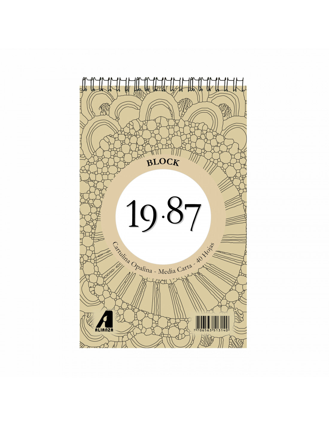 Bitácora Block 1987 Cartulina Opalina media Carta