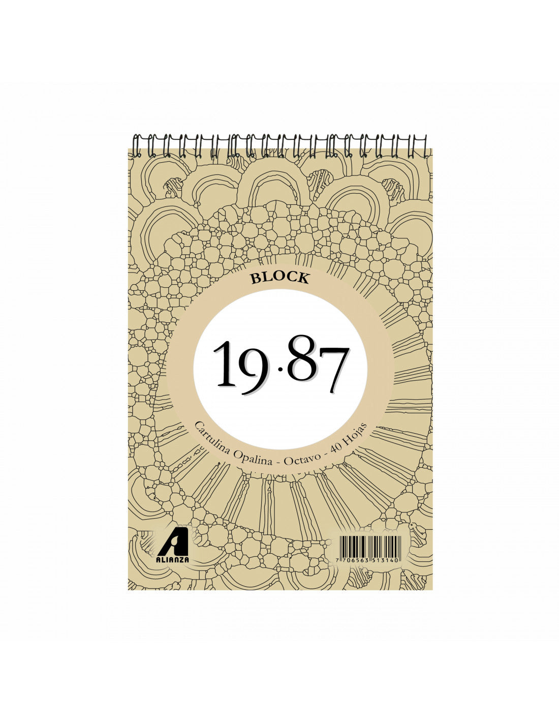 Bitácora Block 1987 Cartulina Opalina 1/8