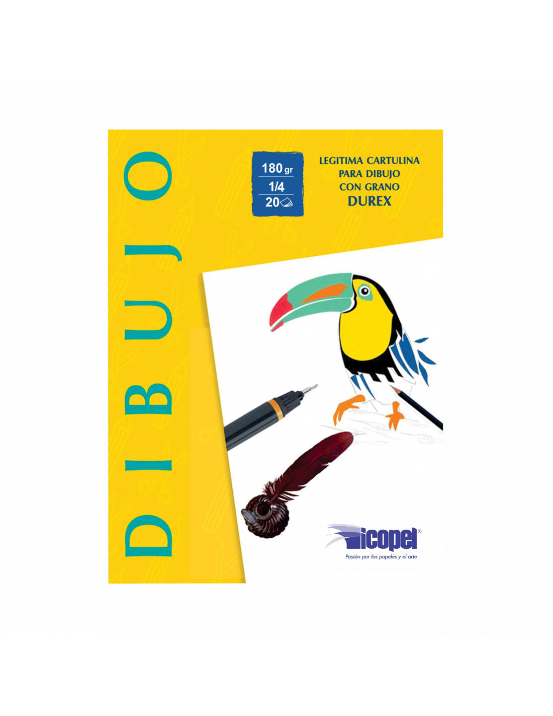 Block Durex Canson 1/4 180 Grs
