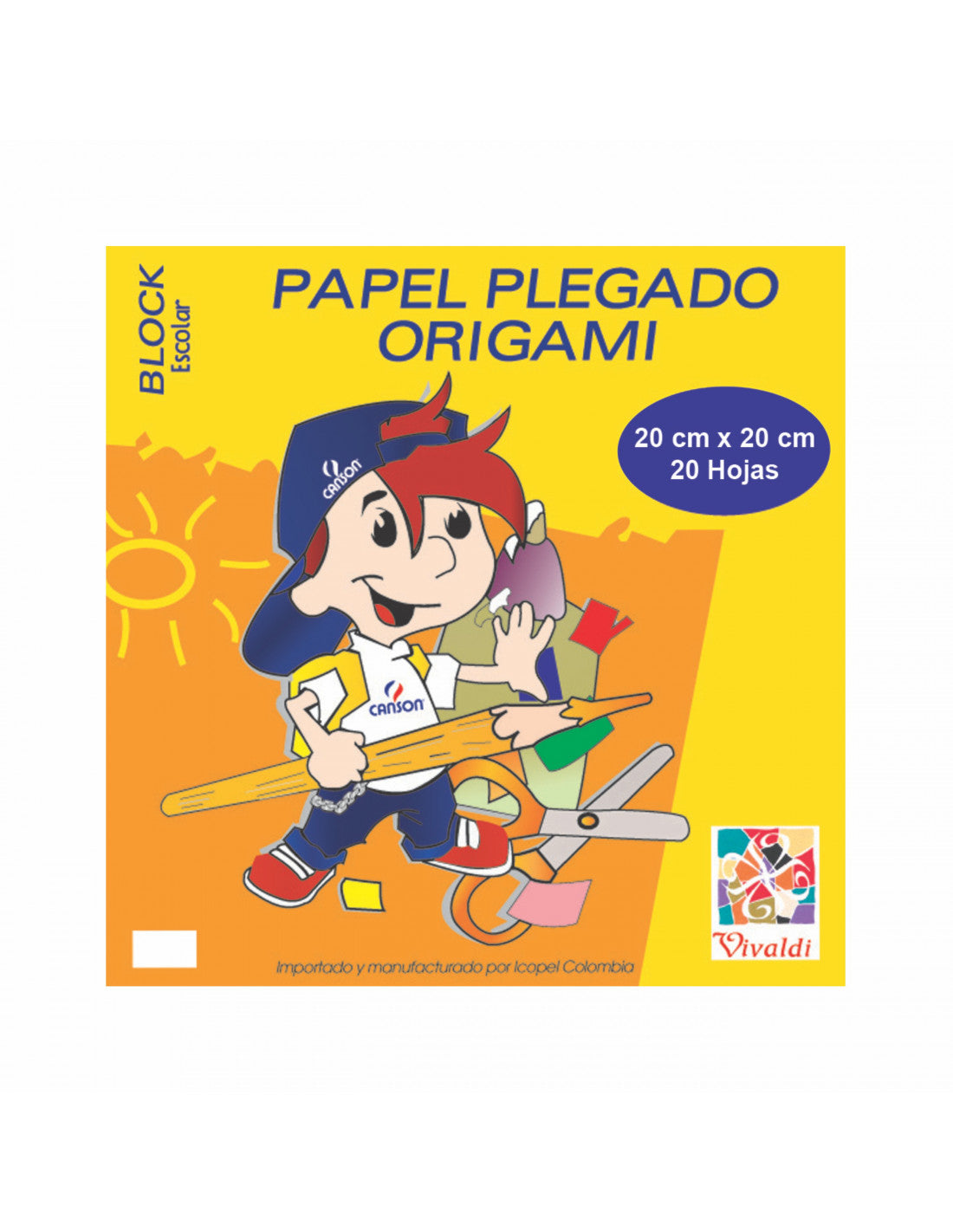 Block Papel Iris Origami 20x20