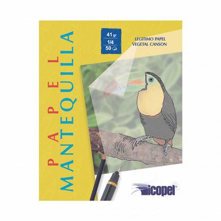 Block Papel Mantequilla 1/4 41 gr 50 Hojas | Icopel