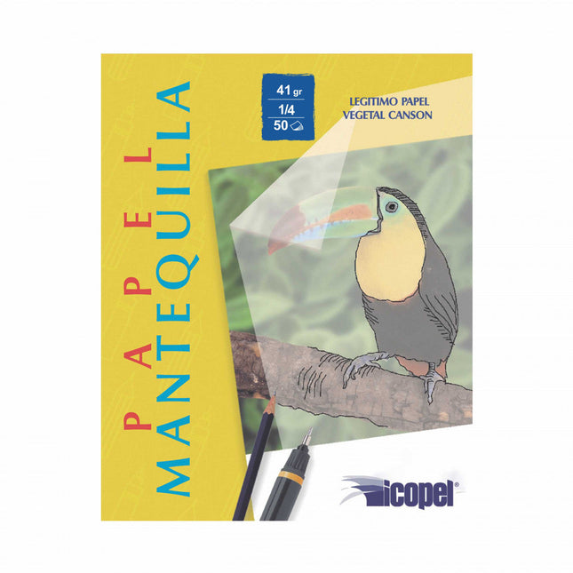 Block Papel Mantequilla 1/4 41 gr 50 Hojas | Icopel