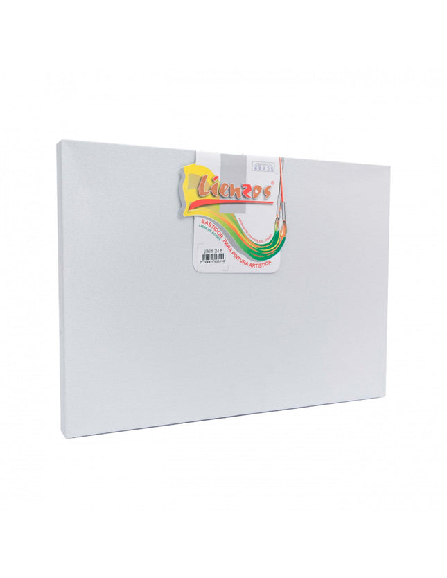 Lienzo para pintar 25 x 35 cm montado en bastidor MDF