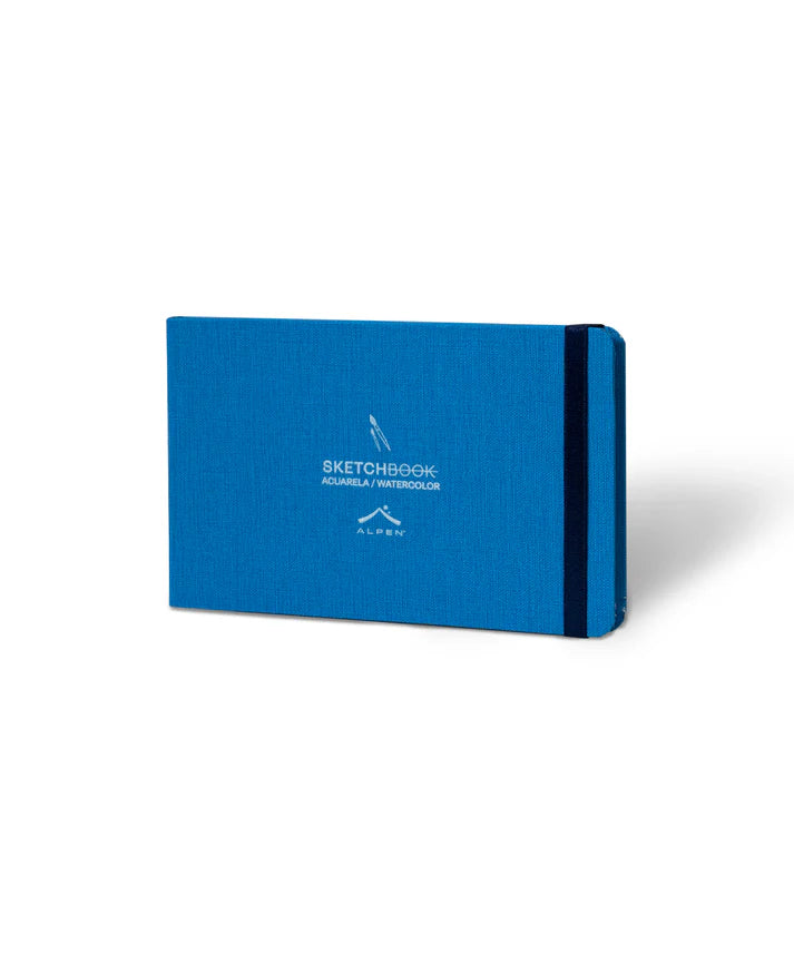 Sketchbook Acuarela 22x14 Cm 24 Hojas Azul Marino Alpen