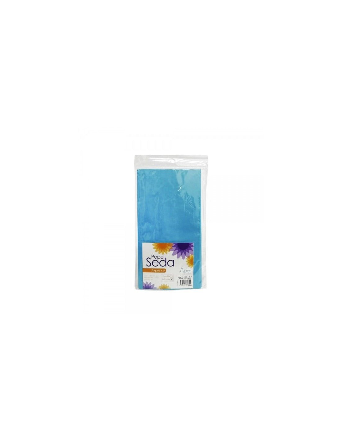 Papel Seda x 5 Azul Celeste