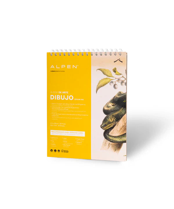 Block De Arte Dibujo Carta 30 Hojas Alpen