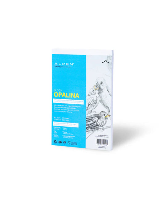 Block Opalina 180 Gr Media Carta 50 Hojas Alpen