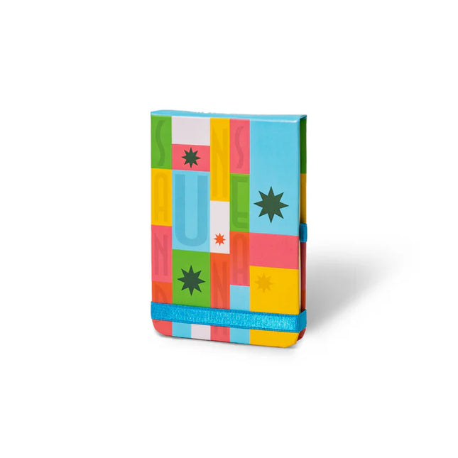 Sketchbook Alpen de bolsillo 13×9 cm con tapa dura diseño Sand, 84 hojas blancas, banda elástica y soporte para lapicero.