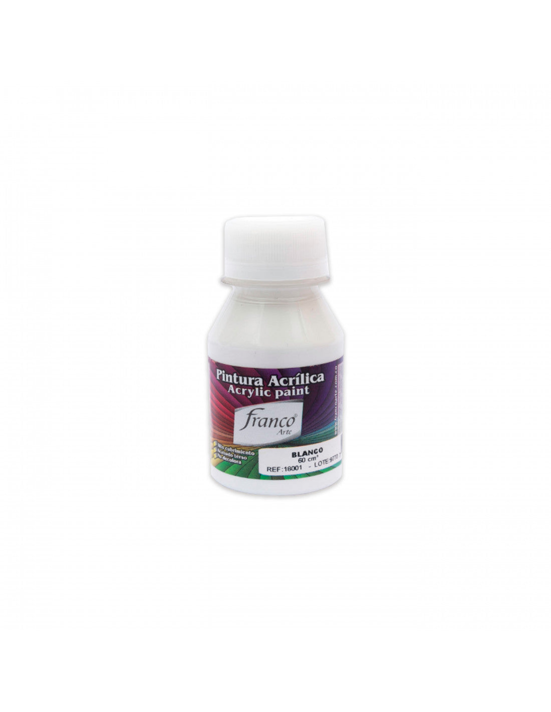 Pintura Acrílica Al Frío 60 ml Blanco Franco Arte