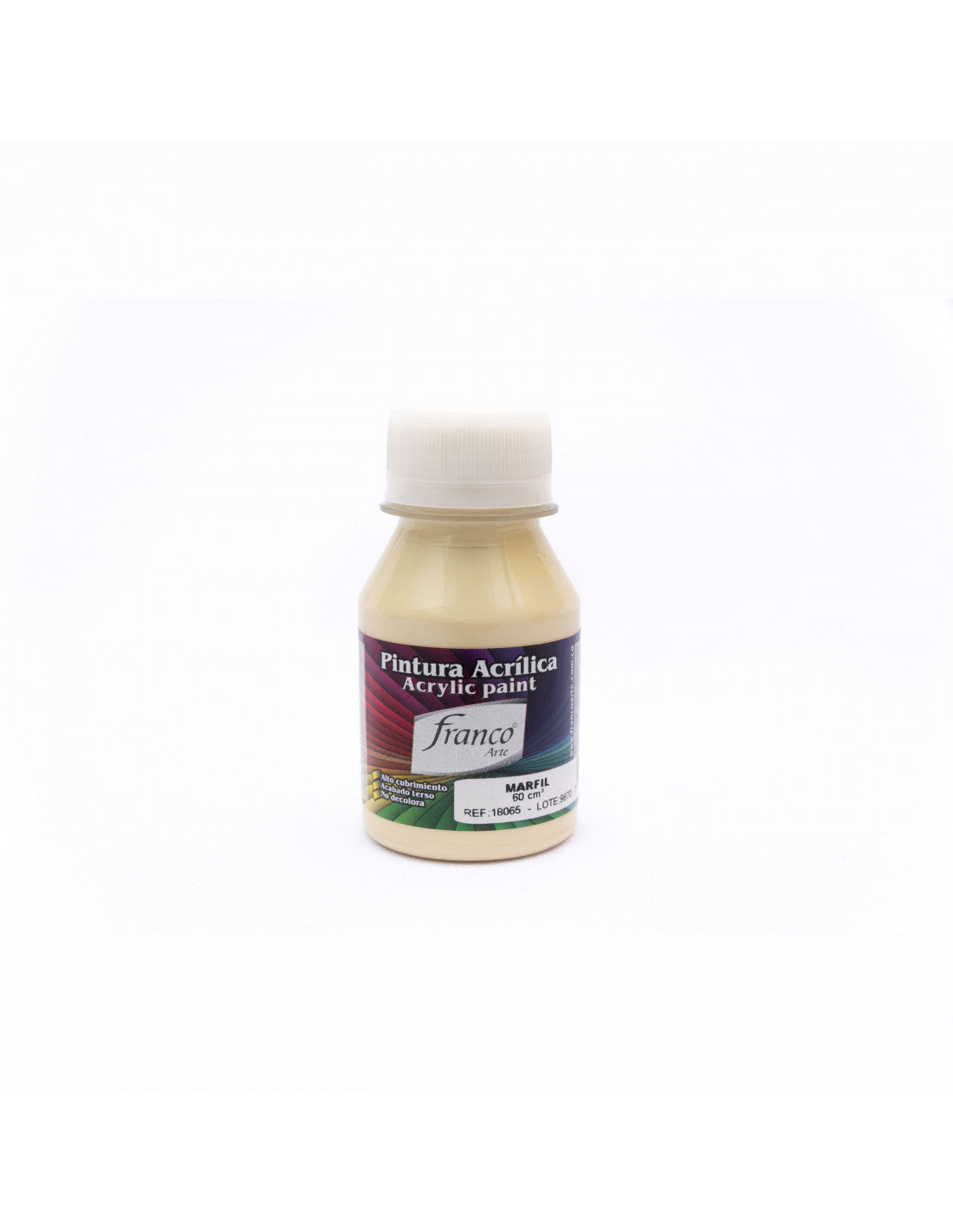 Pintura Acrílica Al Frío 60 ml Marfil Franco Arte