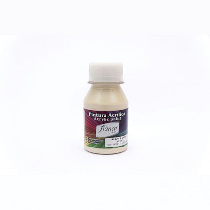 Pintura Acrílica Al Frío Blanco Luna 60 ml Franco Arte