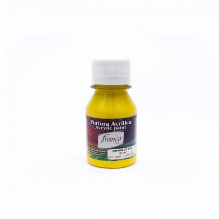 Pintura Acrílica Al Frío Amarillo Sol 60 ml Franco Arte