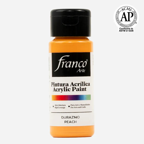 Pintura Acrílica Al Frío 60 ml Durazno Franco Arte