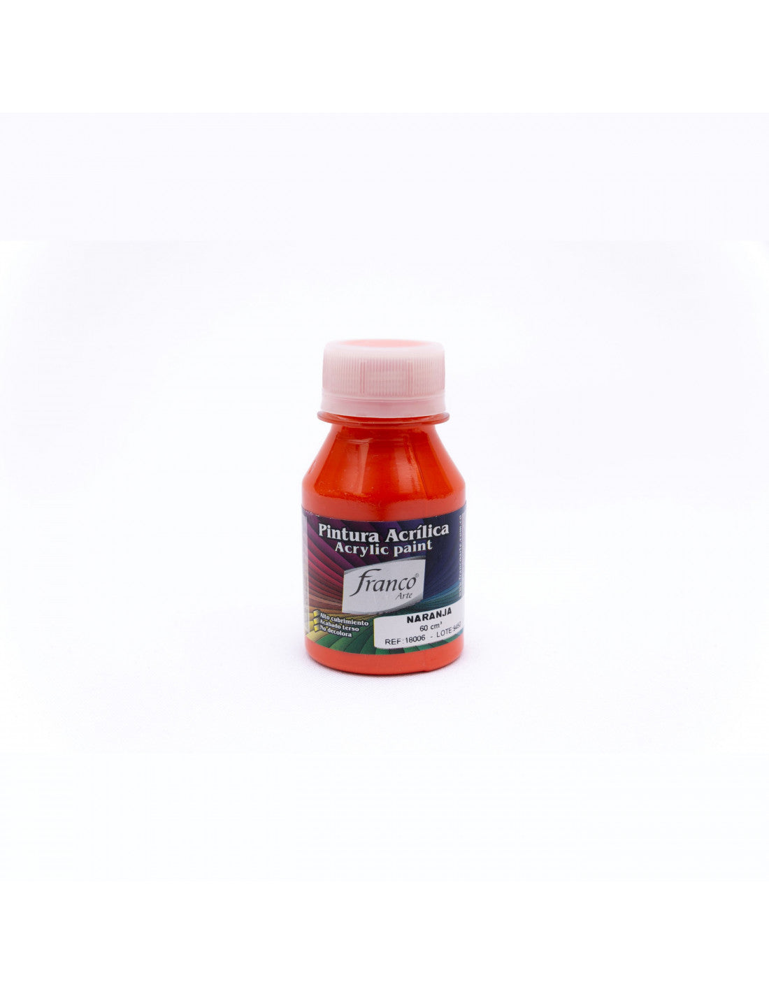 Pintura Acrílica Al Frío 60 ml Naranja Franco Arte