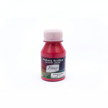 Pintura Acrílica Al Frío Fucsia Floral 60 ml Franco Arte