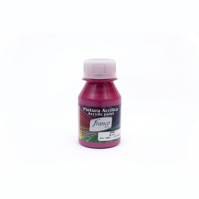 Pintura Acrílica Al Frío 60 ml Uva Franco Arte