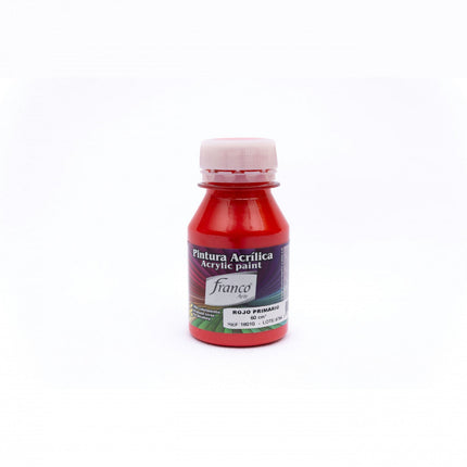 Pintura Acrílica Al Frío Rojo Primario 60 ml Franco Arte