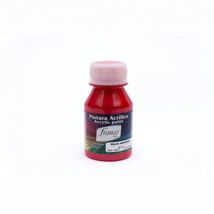 Pintura Acrílica Al Frío Rojo Navidad 60 ml Franco Arte