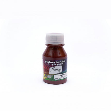 Pintura Acrílica Al Frío Vinotinto 60 ml Franco Arte