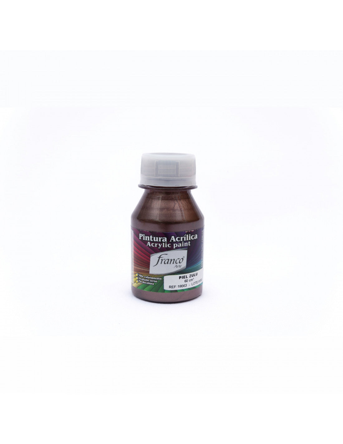 Pintura Acrílica Al Frío 60 ml Piel Zulu Franco Arte