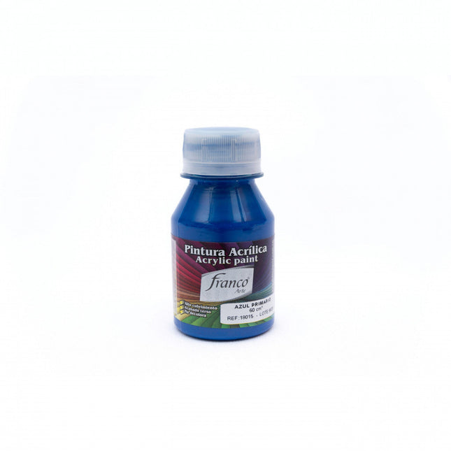 Pintura Acrílica Al Frío 60 ml Azul Primario Franco Arte