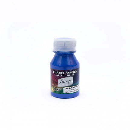 Pintura Acrílica Al Frío Azul Eléctrico 60 ml Franco Arte