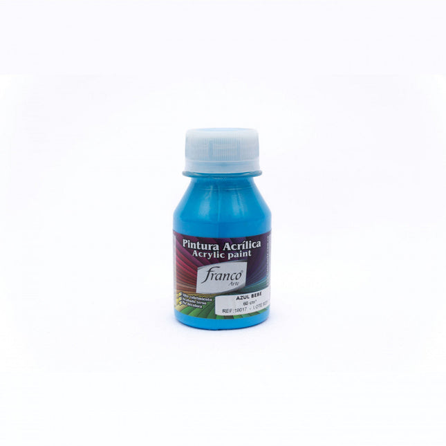 Pintura Acrílica Al Frío 60 ml Azul Bebé Franco Arte