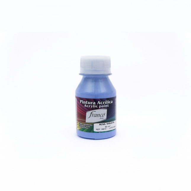 Pintura Acrílica Al Frío 60 ml Azul Violeta Franco Arte