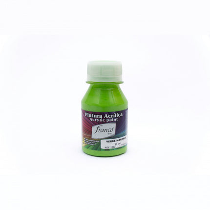 Pintura Acrílica Al Frío Verde Manzana 60 ml Franco Arte