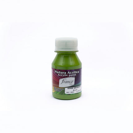 Pintura Acrílica Al Frío Verde Aguacate 60 ml Franco Arte