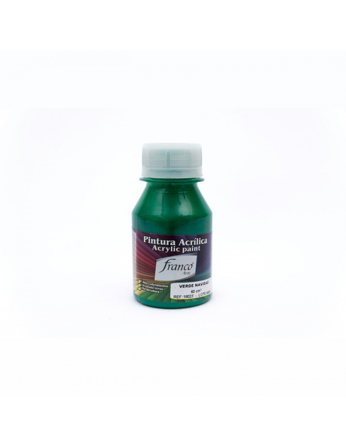 Pintura Acrílica Al Frío 60 ml Verde Navidad Franco Arte