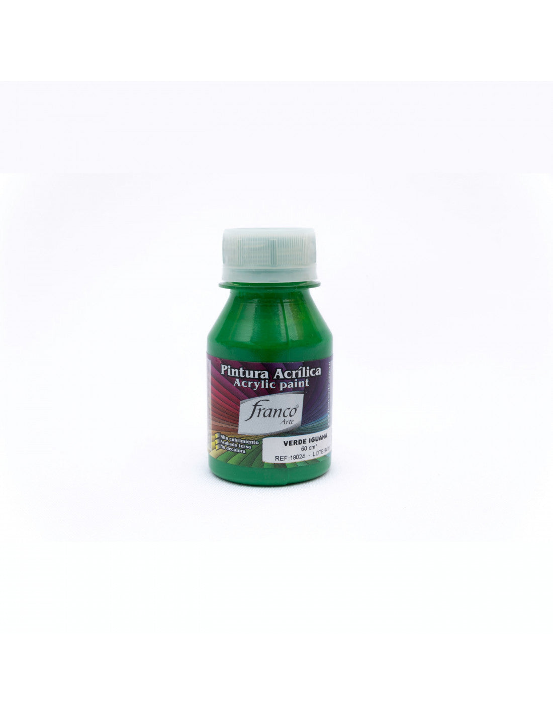 Pintura Acrílica Al Frío 60 ml Verde Iguana Franco Arte