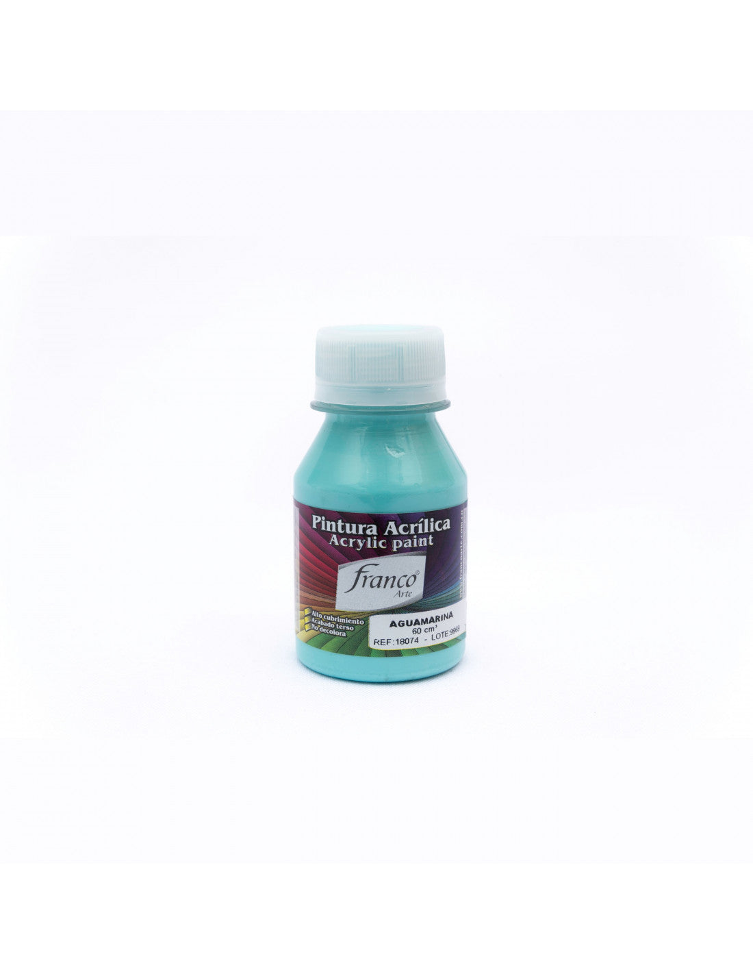 Pintura Acrílica Al Frío 60 ml Aguamarina Franco Arte