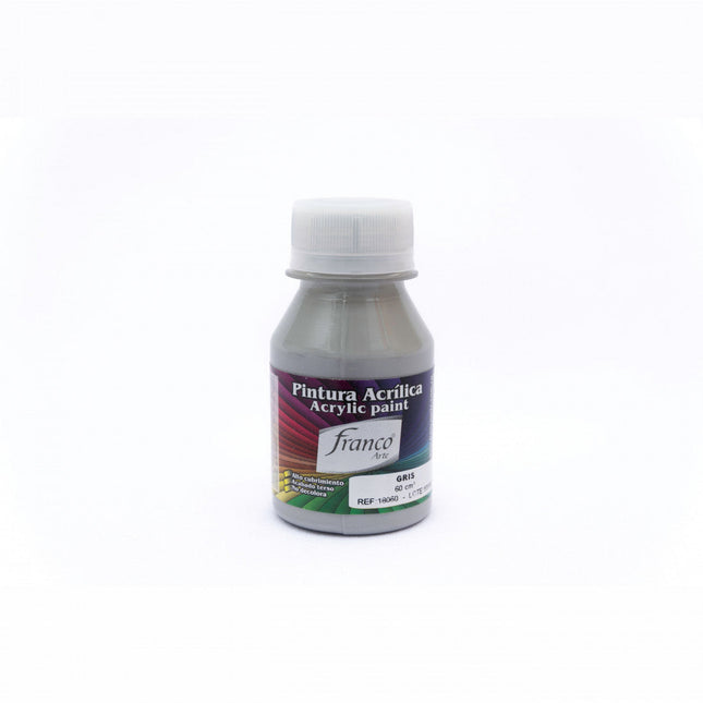 Pintura Acrílica Al Frío 60 ml Gris Franco Arte