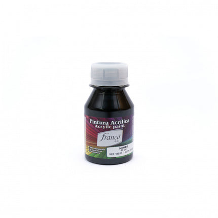 Pintura Acrílica Al Frío Negro 60 ml Franco Arte