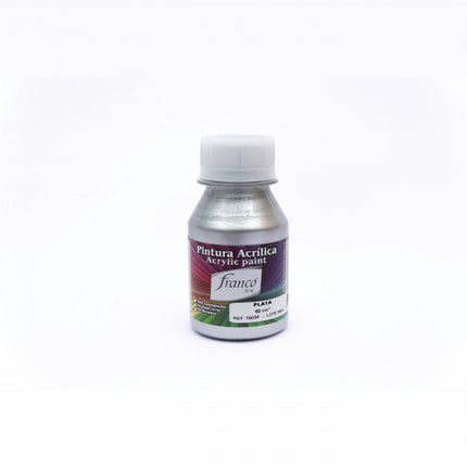 Pintura Acrílica Al Frío Plata 60 ml Franco Arte