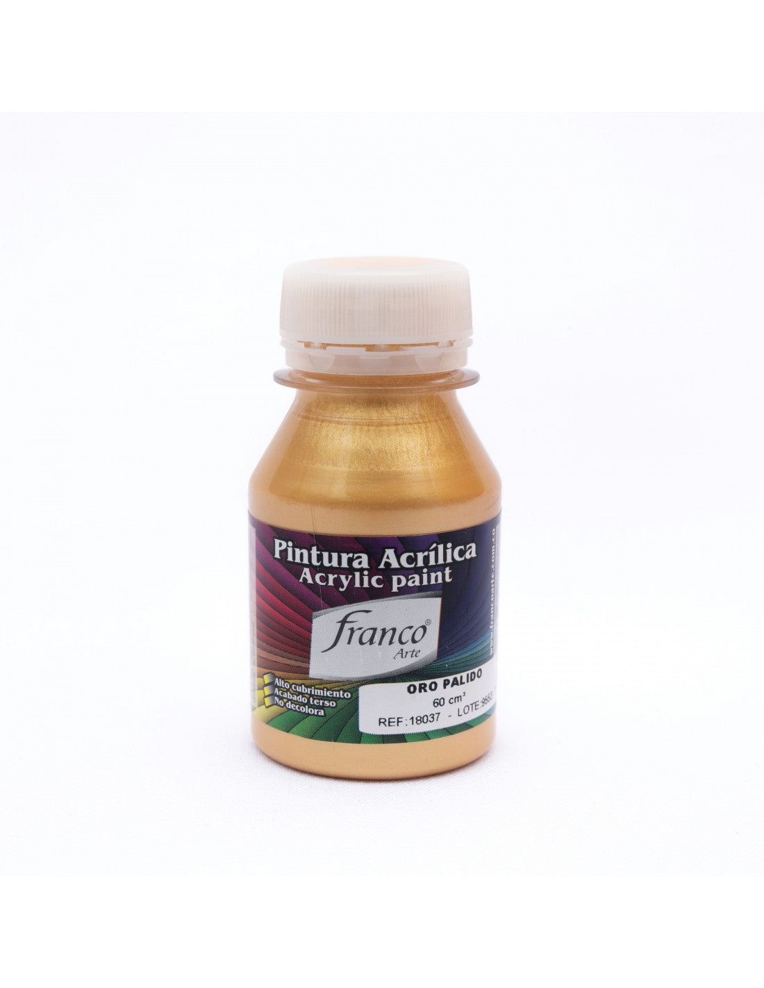 Pintura Acrílica Al Frío 60 ml Oro Pálido Franco Arte