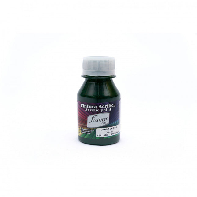 Pintura Acrílica Al Frío 60 ml Verde Vejiga Franco Arte