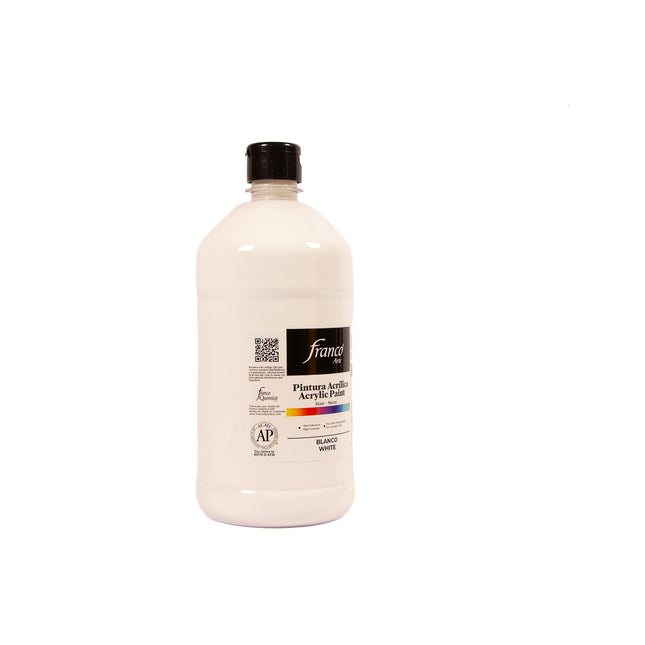 Pintura Acrílica Al Frío 1000 ml Blanco Franco Arte