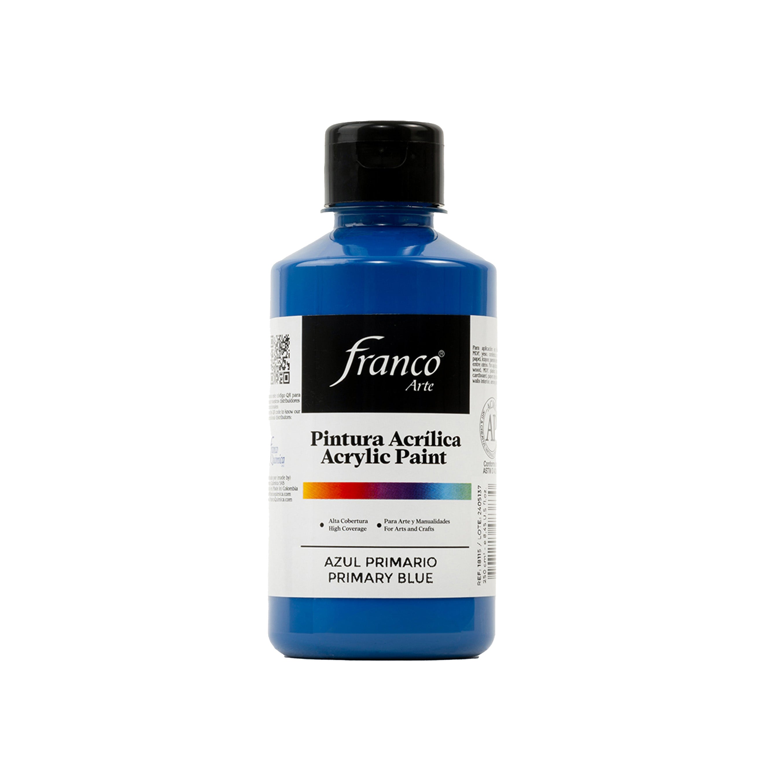 Pintura Acrílica Al Frío 1000 ml Azul Primario Franco Arte