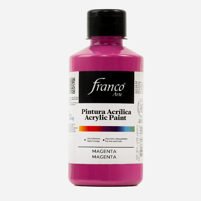 Pintura Acrílica Al Frío 250 ml Magenta Franco Arte
