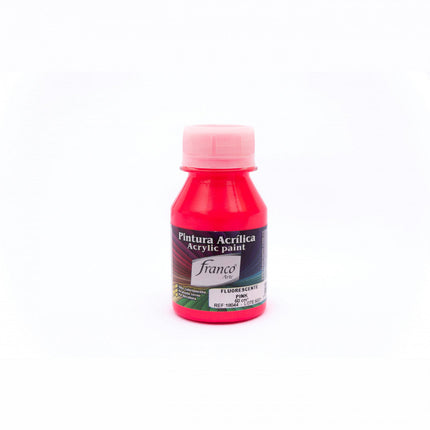 Pintura Acrílica Al Frío Fluorescente Pink 60 ml Franco Arte
