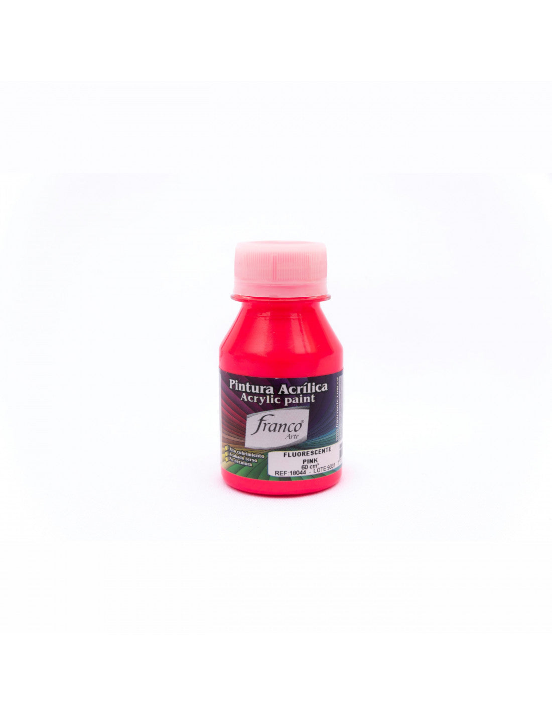 Pintura Acrílica Al Frío 60 ml Fluorescente Pink Franco Arte